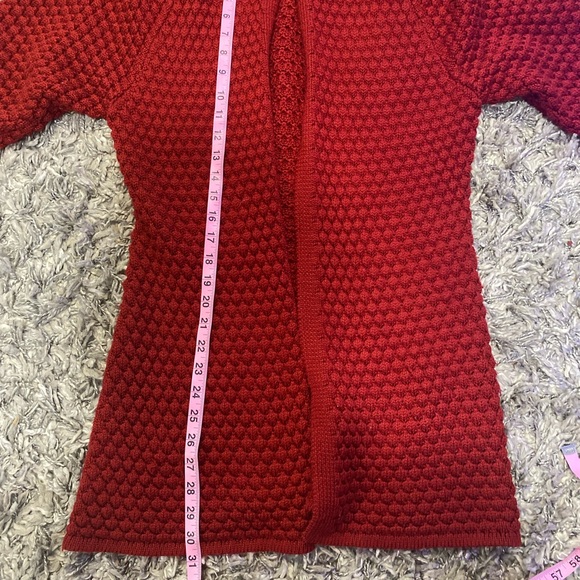 Zeila hoodie cardigan jacket size (44) M To L , Red color from open. - Picture 10 of 13